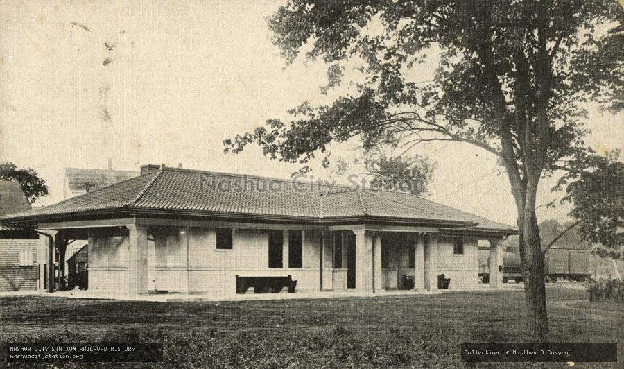 Postcard: Railroad Station, North Scituate, Massachusetts